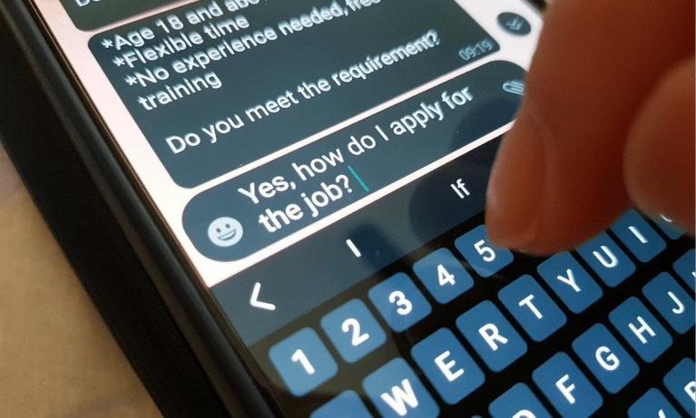 remote job applicant